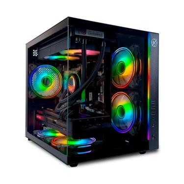 Imagem de Gabinete Gamer Kalkan Midgard RGB Micro-ATX Aquário Sem Fans Preto
