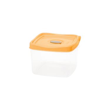 Imagem de Pote Wave Quadrado 600ml Plasvale Apricot