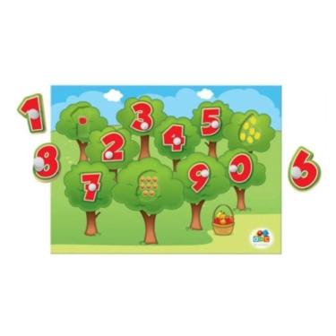 Imagem de Brinquedo Meu Primeiro Quebra Cabeça Babebi Números