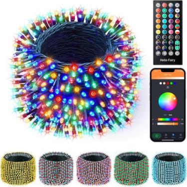 Imagem de Luzes de Natal Minetom Color Changing 198 pés 600 LED RGB