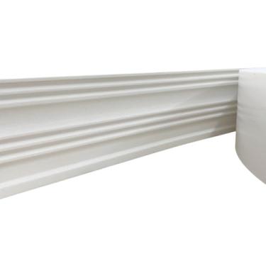 Imagem de Moldura Rodameio Eva Autocolante Flexível Terr 10cmx8mm Branco - 20 Metros