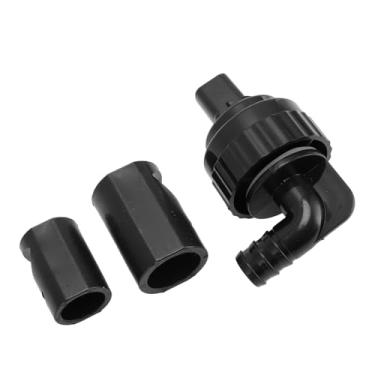 Imagem de Generic Conjunto de Conexão de Saída de água de Aquário, Operação Silenciosa, Remoção de Filme de óleo Anti-sifão, Material Plástico Durável para Ambiente Saudável de Tanque de Peixes (Preto)