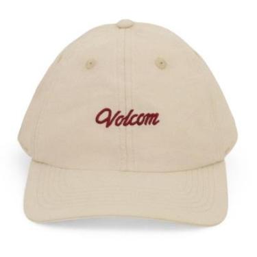 Imagem de Boné Volcom Dad Hat Cursive - Areia (Aba Dura)-Unissex