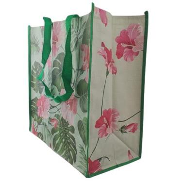 Imagem de Bolsa Ecobag Sacola Ecologica Dobravel Ombro Retornavel Reutilizavel M