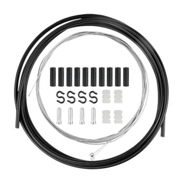 Imagem de Shakven Kit de cabos de freio de bicicletas,Kit de cabos de bicicletas | Substituição de reparo de linhas de freio para bicicletas de estrada - Kit de engrenagens para bicicletas de montanha