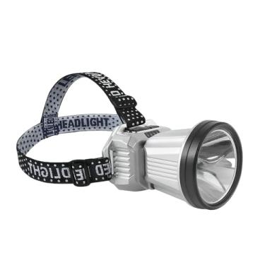 Imagem de Genérico Lanterna de Cabeça LED Recarregável USB, 1000 Lumens, Plástico, Fita Ajustável, Resistente à Água, Para Caminhada Noturna, 18x8x16cm