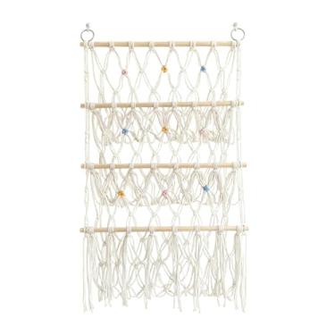 Imagem de Generic Rede para Bichinhos de Pelúcia, Organizador de Canto, Revistas, Presente de Aniversário, Casa, Branca, Quarto Infantil, Brinquedos, Rede de Dormir, Id, 3 níveis