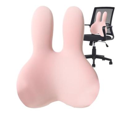 Imagem de Almofada de apoio lombar – Almofadas de cadeira, almofada traseira com alças ajustáveis, para professores, passageiros, casa, sala de estar, local de trabalho, sofá, assento de carro