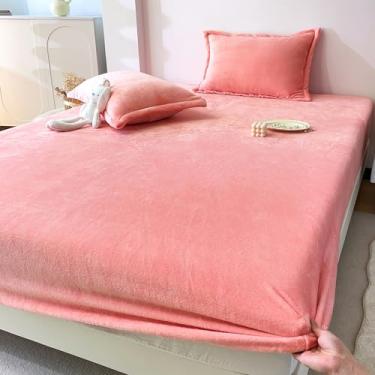Imagem de MorroMorn Jogo de lençol de flanela king size ultramacio de lã de pelúcia fofa 3 peças - Jogo de cama para todas as estações com bolso profundo de 50,8 cm e 2 fronhas, veludo luxuoso aconchegante