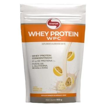 Imagem de Whey Protein WPC Pouch (900g) Vitafor, Mousse De Maracujá