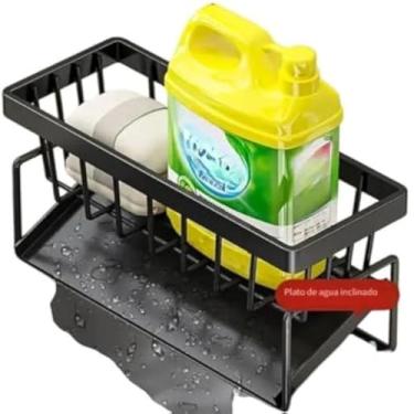 Imagem de Caixa organizadora multiuso, plastico resistente, compartimentos, objetos pequenos, simples, leve, preta, versatil.