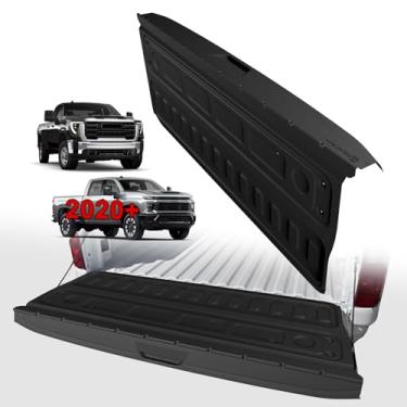 Imagem de TripleAliners Compatível com Chevy Silverado & GMC Sierra 2500HD/3500HD 2020-2026 Tapete de porta traseira multi-pro com protetor superior de tampa de tampa de caminhão de cobertura total de
