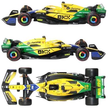Imagem de F 1 McLaren Senna Ed. MCL38 Oscar Piastri  81 Burago 1/43, Amarelo