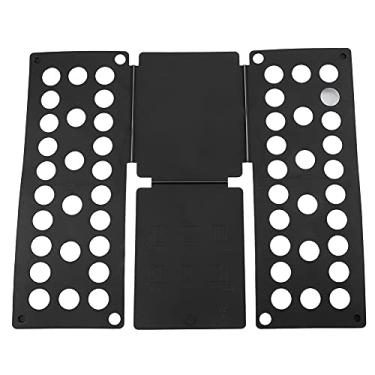 Imagem de CUOFYUNL Organizador de roupas Armário Pacote Camisa Dobrável Calças Dobráveis ​​Adulto Criança Tamanhos Infantis (Preta)