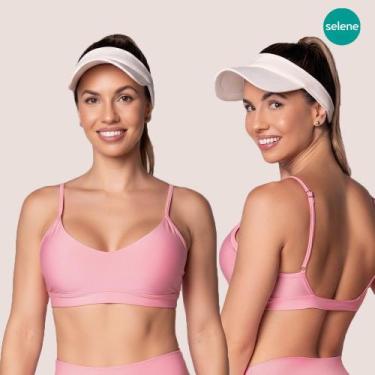 Imagem de Top Sport Bojo Removível Feminino Fitness Academia Selene, Rose, P