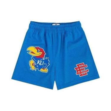 Imagem de Shorts Casuais De Basquete Masculinos Em Malha Floral Para O Verão Eri