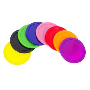 Imagem de HAKIDZEL 8pcs Heavy-Duty Air Hockey Pucks Set for Game Tables Fit for Home and Professional Use Replacement Accessories for Family Entertainment and Tournaments