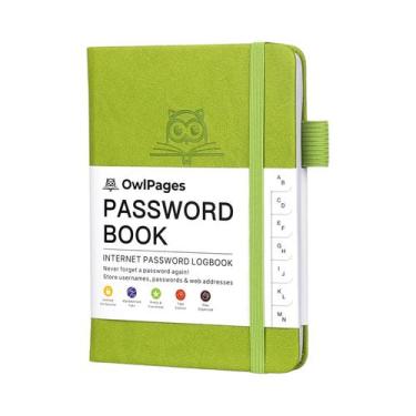 Imagem de Caderno De Senhas De Tamanho Pocket Com Capa Dura E Abas Alfabéticas, 