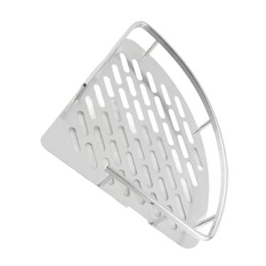 Imagem de Generic Suporte Triangular do Organizador do Armazenamento da Cremalheira Canto da Parede Prateleira Caddy Chuveiro para Fontes Banheiro, Construção de Alumínio Resistente