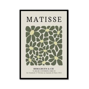 Imagem de Picasso Matisse Flor Bauhaus William Morris Pintura em Tela Arte de Parede Galeria Mercado de Flores Cartazes Impressões Modernas para Decoração de Sala de Estar (SKU2,16x24") (40 x 60 cm), Moldura de