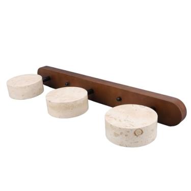 Imagem de aqxreight Luminárias para Banheiro Com 3 Lâmpadas de Madeira Maciça, Ferro, Luminária para Banheiro, para Quarto, Cozinha, Sala de Estar, Mesmo por Muito Tempo, Use Vintage que Apresenta Lindamente