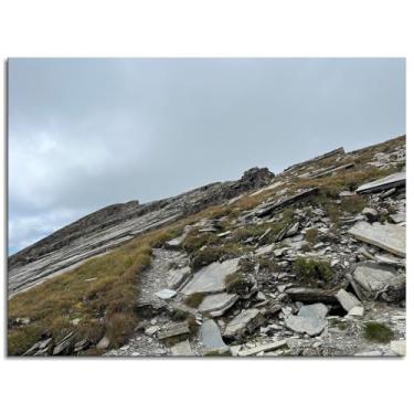 Imagem de Piz Bird Impressão em tela Alpine Alpsroute Poster Arte de parede para casa 1 peça Decorações Noframed 25.4 cm x 20.3 cm