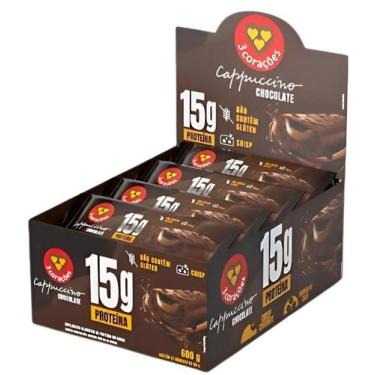 Imagem de Barra De Proteína Cappuccino Chocolate 3corações 12 Un De 50g - 3 Cora
