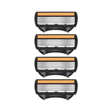 Imagem de Kit De Barbeador Manual Masculino De 6 Camadas, Aparelho De Barbear Se