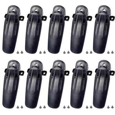 Imagem de NEWASHAN Clipe de lapela traseiro 10 X KBH-11 compatível com Kenwood NX-200 NX-300 NX-3300 NX-3320 NX-3200 NX-3220 NX-5200 NX-5300 NX-5400 TK-2180 TK-3180 TK-5211 0 TK-5220 Walkie Talkie
