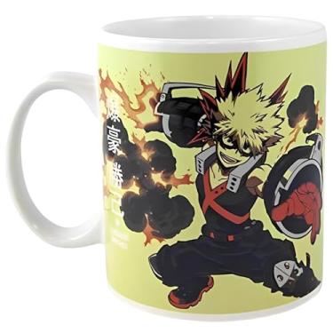 Imagem de JUST FUNKY Caneca de cerâmica My Hero Academia - Xícara de café de 473 ml com Izuku e Katsuki do anime - Colecionável oficial MHA - Ótimo presente para fãs usarem em casa, escritório, escola