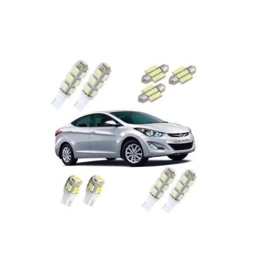 Imagem de Kit Lampada Led Hyundai Elantra Teto Placa Ré Torpedo
