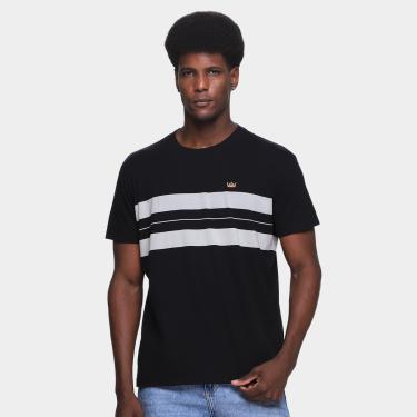 Imagem de Camiseta Osklen Vintage Listrada Pranchão Masculina-Masculino