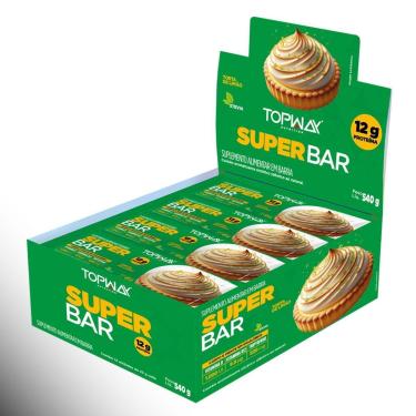 Imagem de Barra De Proteína Super Bar Torta De Limão 45G Topway Kit 12-Unissex