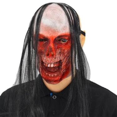 Imagem de Máscara Feminina Ghost Latex para rosto inteiro com cabelo comprido 20