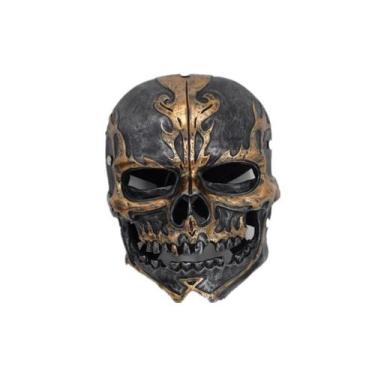 Imagem de Máscara de cosplay de Halloween, resina de piratas do Caribe, tamanho 