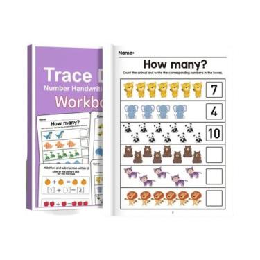 Imagem de Livro De Exercícios De Matemática Com 64 Páginas Para Treinamento De N