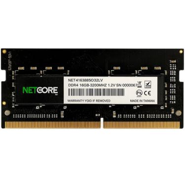 Imagem de Memoria para Notebook Netcore 16GB DDR4 3200MHz, SODIMM, PC4-25600 , CL22, 1.2V -  NET416384SO32LV