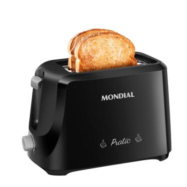 Imagem de Tostador de Pães Mondial Pratic T-18 Preto 700W - 220V