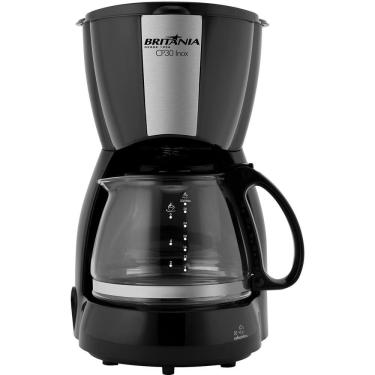 Imagem de Cafeteira Elétrica Britânia CP30 Jarra de Vidro até 30 Xícaras Preto - 110v