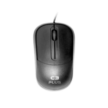 Imagem de Mouse Básico C3tech Ms-35bk USB 1000DPI C/ Fio, Preto