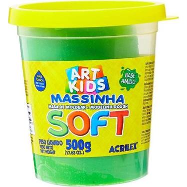 Imagem de Massa de Modelar Soft Acrilex Verde 500 g Massa de Modelar Soft Acrile