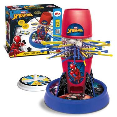 Imagem de Jogo Tira Varetas Spider Man Educativo Pedagógico Colorido 1350 - Elka