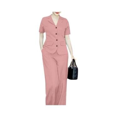 Imagem de Conjunto Elegante De Calças De Trabalho Femininas De Verão ZANZEA 2024