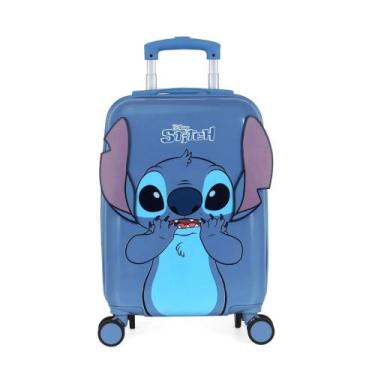 Imagem de Mala de Viagem Bordo Infantil Stich e Angel Disney -, Azul