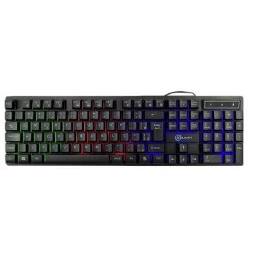 Imagem de Teclado gamer membrana hati (iluminação rainbow) - kalkan
