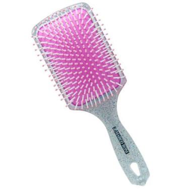 Imagem de Escova de Cabelo Raquete Desembaraçante Glitter - Marco Boni