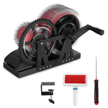 Imagem de Cardador Manual de Lã Consfly com 30 cm de Largura e Escova