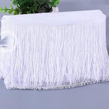 Imagem de 1 peça 15 cm de largura de poliéster borla densa franja aparar rendas saia de dança de palco latino vestuário acessórios diy, 2