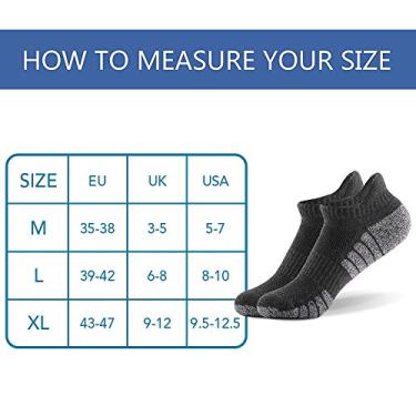 Imagem de Tingpai 6 pares de meias espo vas até o tornozelo meias de corte ba o atlético meias grossas de malha outono inverno meias de fitness ao ar livre respirável de secagem rápida meias quentes resistente