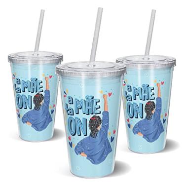 Imagem de Copo Canudo 600ml - A mãe ta On